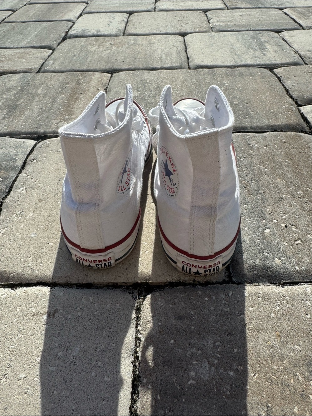 Converse White High Top Chuck Taylor All Star Sneakers - Picture 3 of 5
